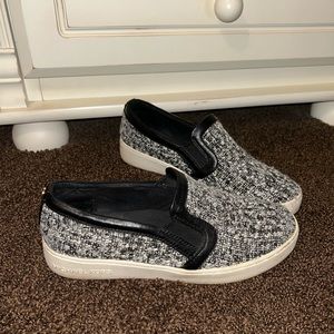 Michael Kors Women’s Slip-on Loafer, Black/White, Size 7M